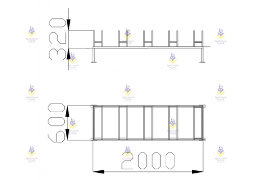 Велопарковка  «Дуга» (5 мест)