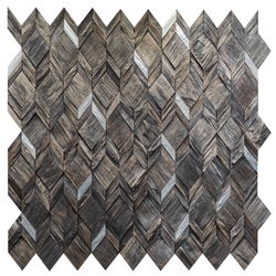 Деревянная мозаика для стен Wood Mosaic Вира эбен