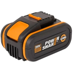 WORX WG543E 20В аккумуляторная воздуходувка бесщеточная (1 x 4 Ач, ЗУ) 42.5 м/с