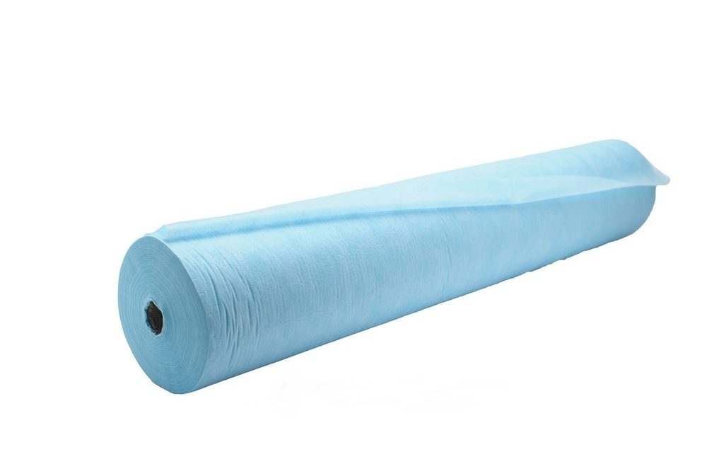 1-Touch Простыня SMS эконом голубая 200х80 рулон, 100шт