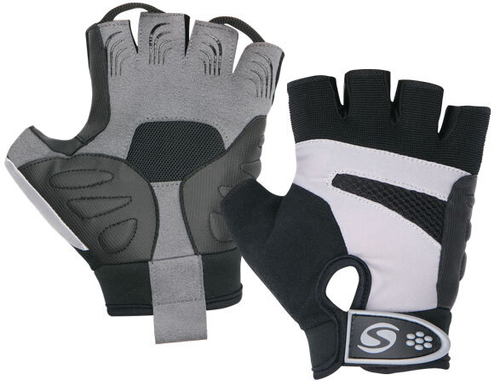 Велоперчатки CG-1104 STELS чёрно-серые, размер L