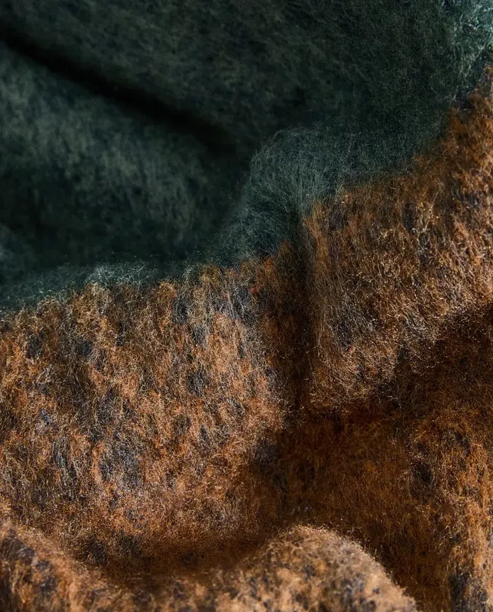 ZARA HOME ПЛЕД С БАХРОМОЙ, СИНИЙ