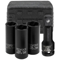 Головки ударные двухсторонние, набор 4пр., 1/2''(6гр.) RockFORCE RF-4267