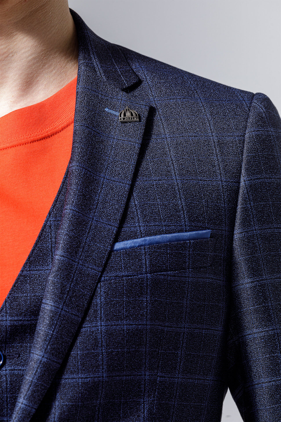 Костюм SLIM FIT из ткани в клетку