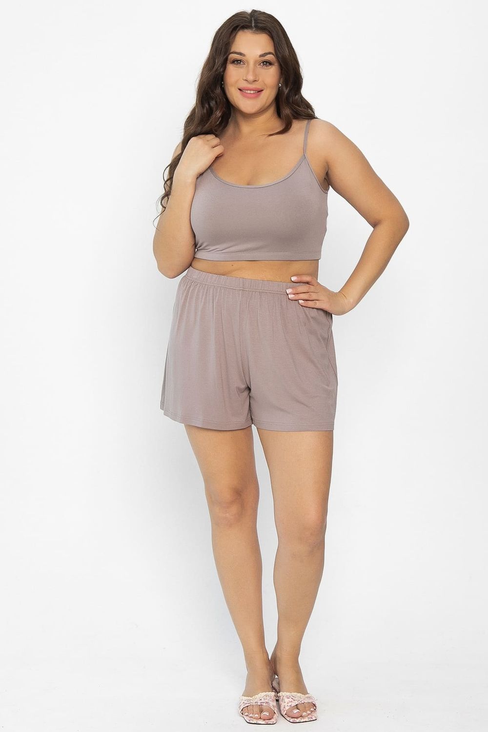 Кроп-топ Шелк вискозы (латте) Б14506-52М LT Collection