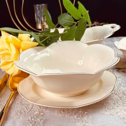 Lenardi 205-557 Набор из 3 салатников 20,5см МИРАЖ в под.уп.(х12)Фарфор