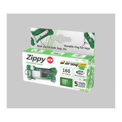 Наключный фонарь Armytek Zippy (Green Jade) - зарядка через Micro-USB без необходимости замены батареек.