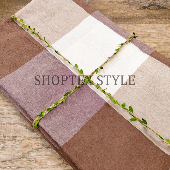 Варёный (стираный) хлопок крупная клетка | ш.250 см | 145 г/м² | хлопок-100%