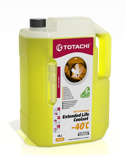 Антифриз TOTACHI EXTENDED LIFE COOLANT YELLOW -40C 4л