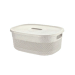Корзина для хранения с крышкой OSLO 6л молочный туман