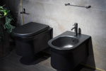 Бумагодержатель Gessi 316 настенный, без крышки, цвет Black Metal Brushed PVD