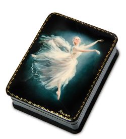 Народные промыслы ШК-19/ 8-D Шкатулка в технике декупаж «Балет» (10х8х3,5)