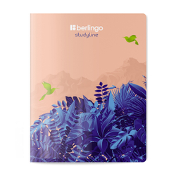Тетрадь 48л., A5, клетка Berlingo "Flower Art", 80г/м2, софт-тач, ассорти CBs_48S20