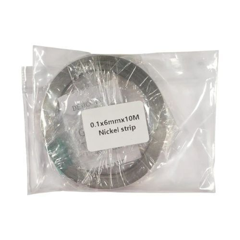 Никелированная лента для сварки и пайки аккумуляторов 0.10*6мм (10 метров)