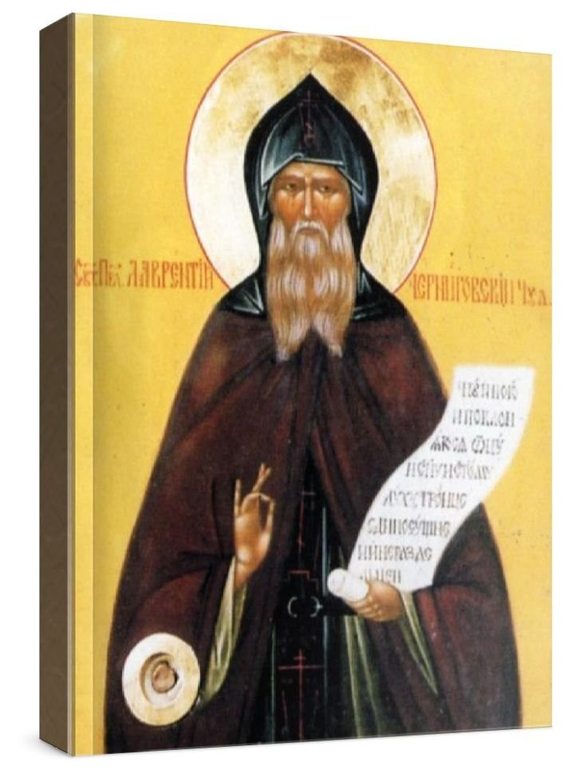 Лаврентий Черниговский (рукописная икона)