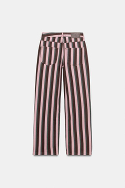 ZARA ДЖИНСЫ Z1975 STRAIGHT В ПОЛОСКУ СО СРЕДНЕЙ ПОСАДКОЙ, ПОЛОСКИ