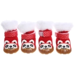 Ботинки зимние для животных «МОДНЫЙ БРО», на липучке, цвет красный, размер 3, 5см