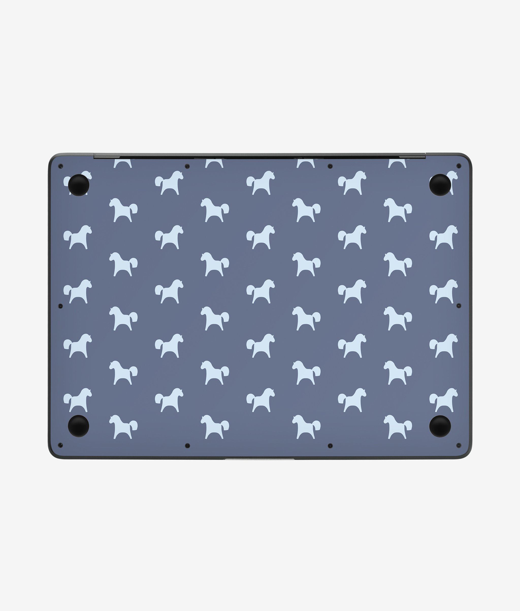 Виниловая наклейка PONY (синий) для MacBook