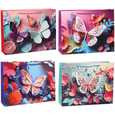 Пакет подарочный «Невероятная бабочка» 39*30*11 см, микс
