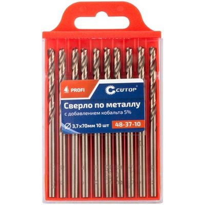 Сверло Cutop Profi 3,7*70 по металлу 10 шт   48-37-10