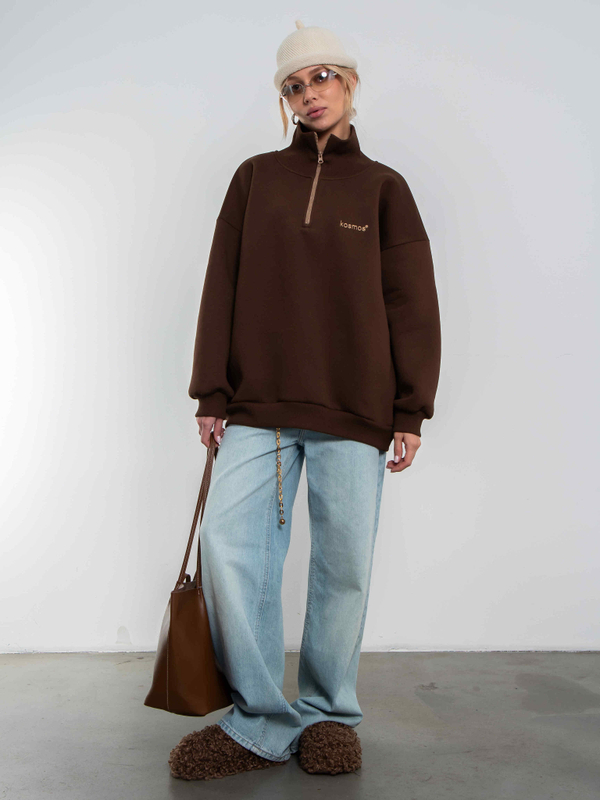 Свитшот на молнии Everest Коричневый