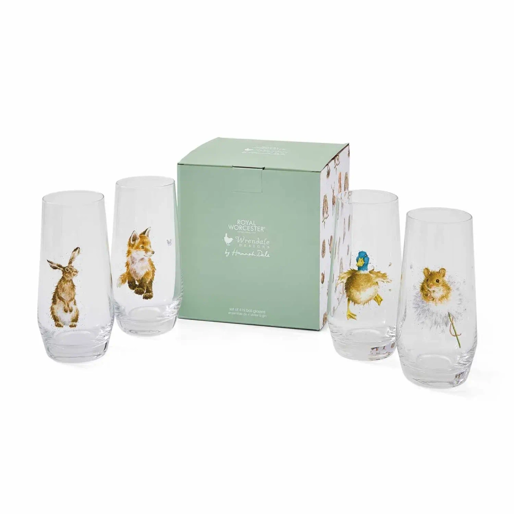 Royal Worcester Набор из 4 бокалов Wrendale Designs 550 мл