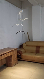 Pendant design lamp Night Birds PC964 by Brokis (White)