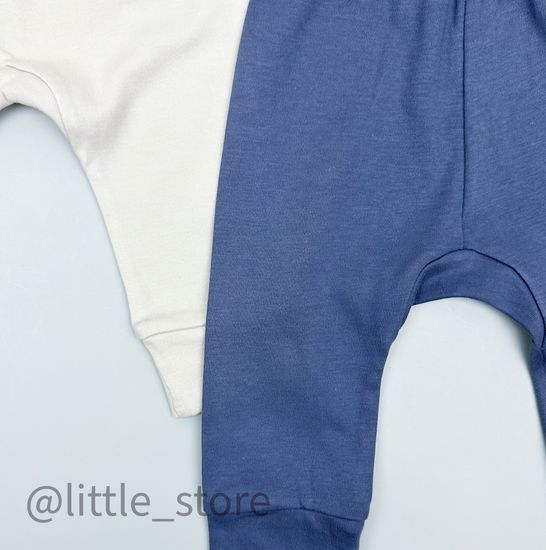 Комплект штанишек хлопковых, Бежевый/мокрый асфальт