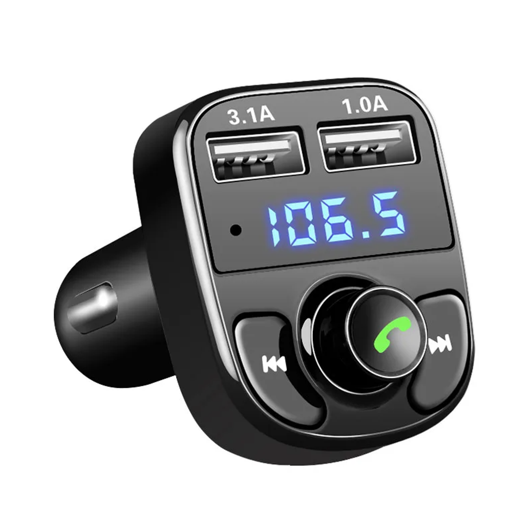 Авто FM трансмиттер M30 Bluetooth 5.0+EDR/2USB3.1А