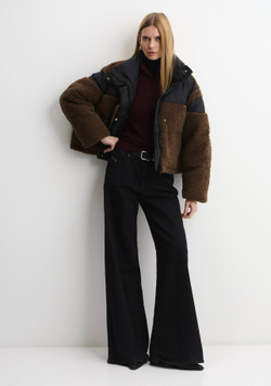 Пуховик North шоколадный