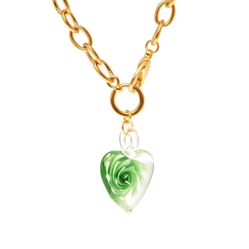 Колье Сердце Нефели из Стекла