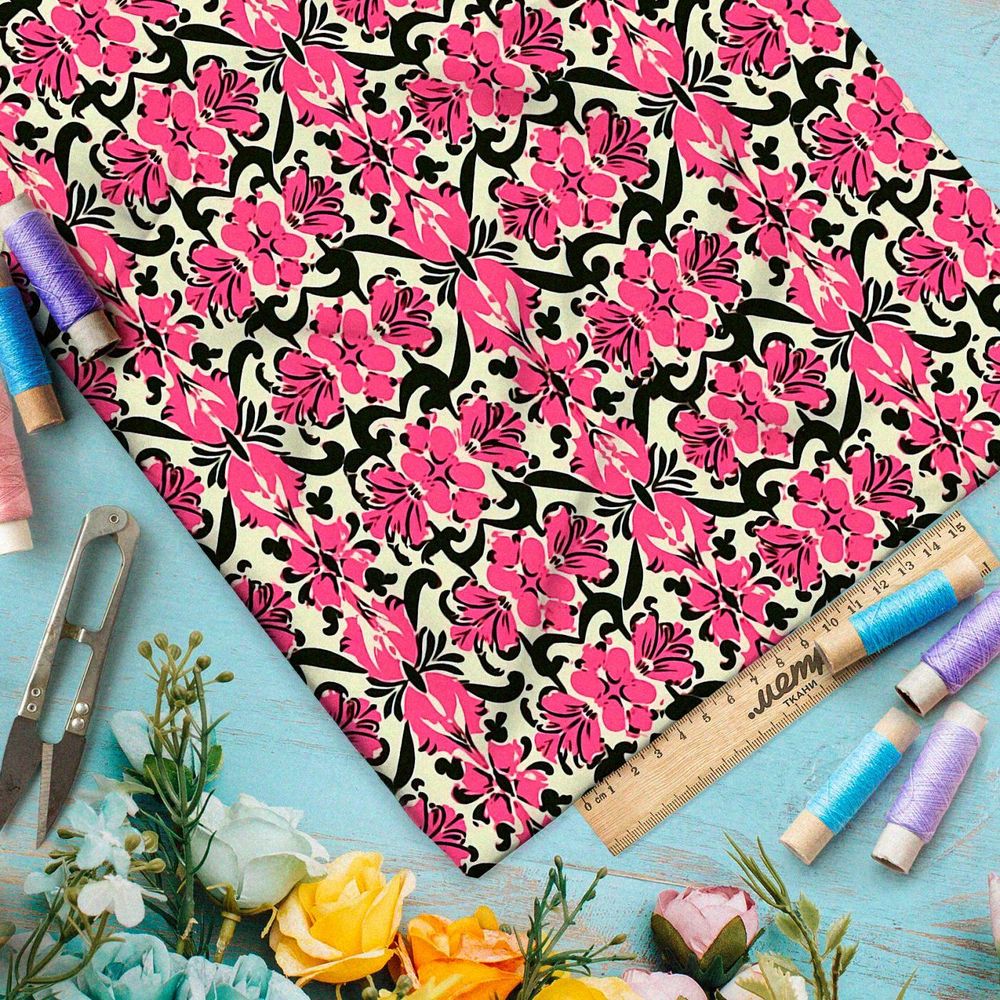 Ткань премиум сатин розовый зефир