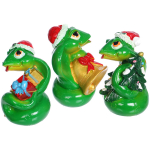 Фигурка новогодняя «Змея с подарками» 7*7*11 см, микс