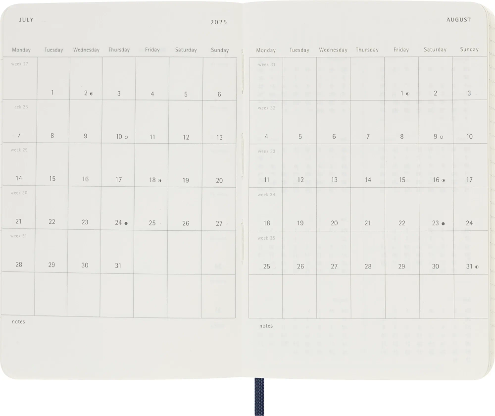 Ежедневник Moleskine (DSB2012DC2) Classic Soft Pocket 90x140мм 400стр. мягкая обложка синий сапфир