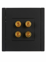 FORTE&PIANO Аудиорозетка 4-местная FP139 черный IEK
