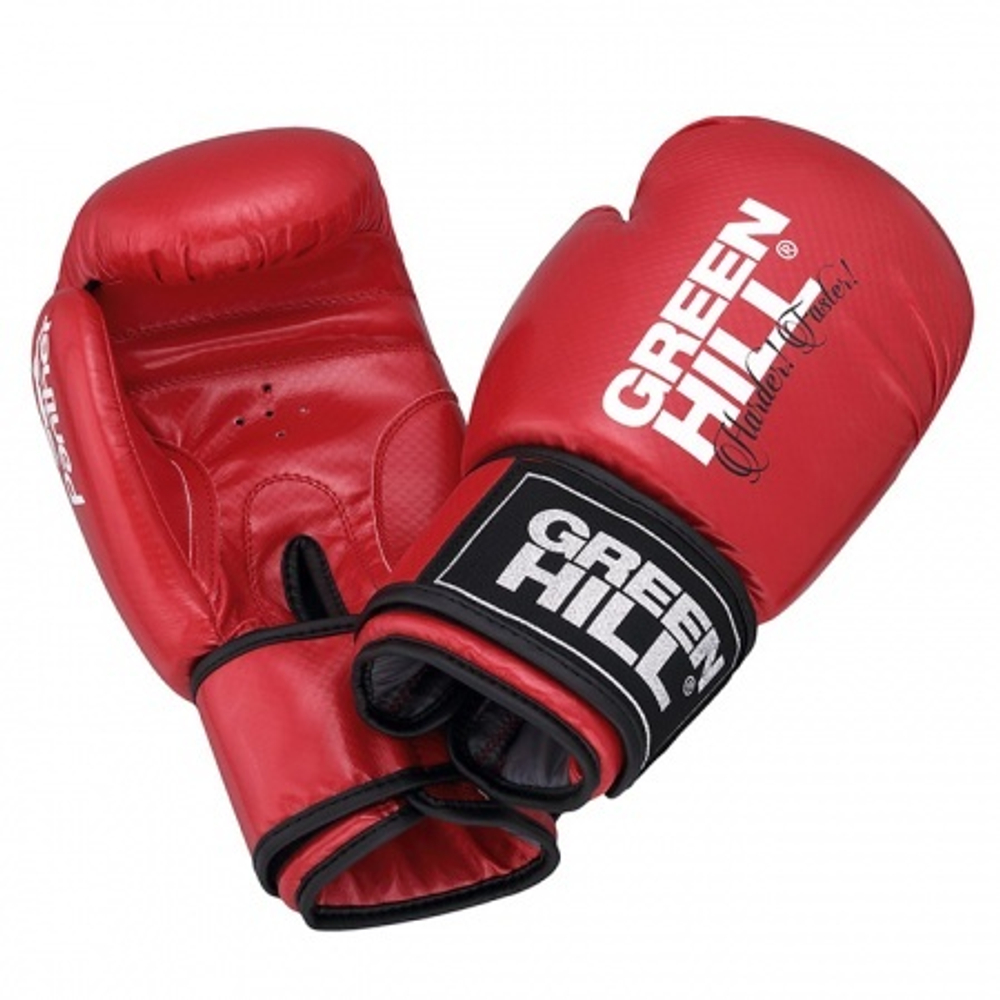 Бокс перчатки GREEN HILL Power (BGP-2029) красный 8oz .