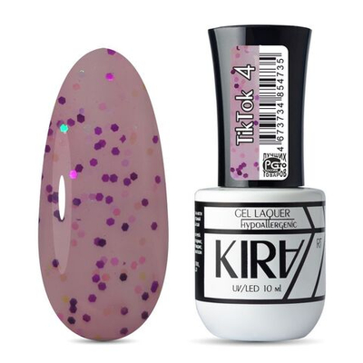 КИРА Гель-лак   Tik Tok  №004 10 мл.