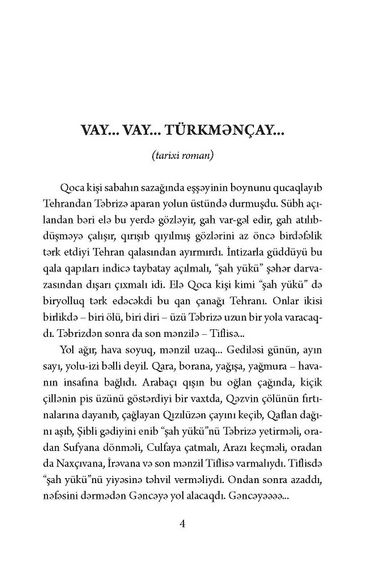 Vay... vay... Türkmənçay