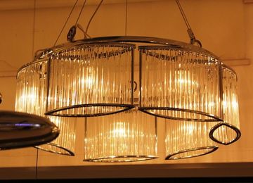 Люстра Stilio Tischleuchte Messing 7 rings