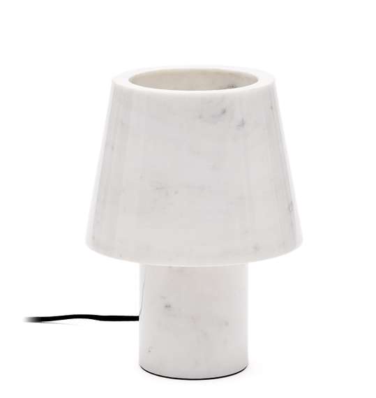 Настольная лампа Alaro из белого мрамора