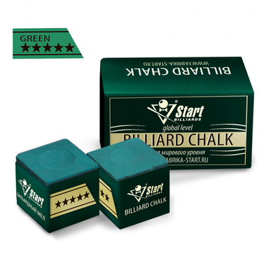 Мел Startbilliards 5 звезд зеленый (2шт)