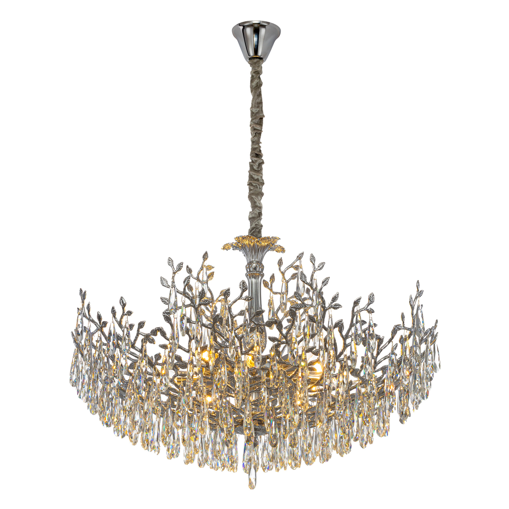 Citilux RITZ CL310121 Люстра хрустальная подвесная Хром