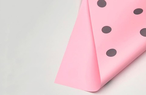 Пленка "В горошек" Розовая