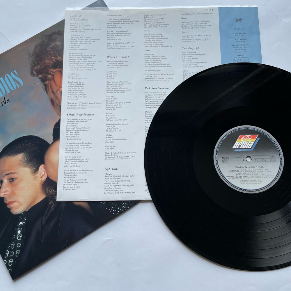 Винтажная виниловая пластинка LP Vaya Con Dios Night Owls (Германия 1990) Nah Neh Nah