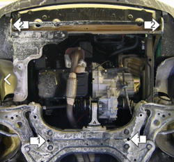Защита двигателя и кпп для Chevrolet Aveo T200; T250 Motodor.73003