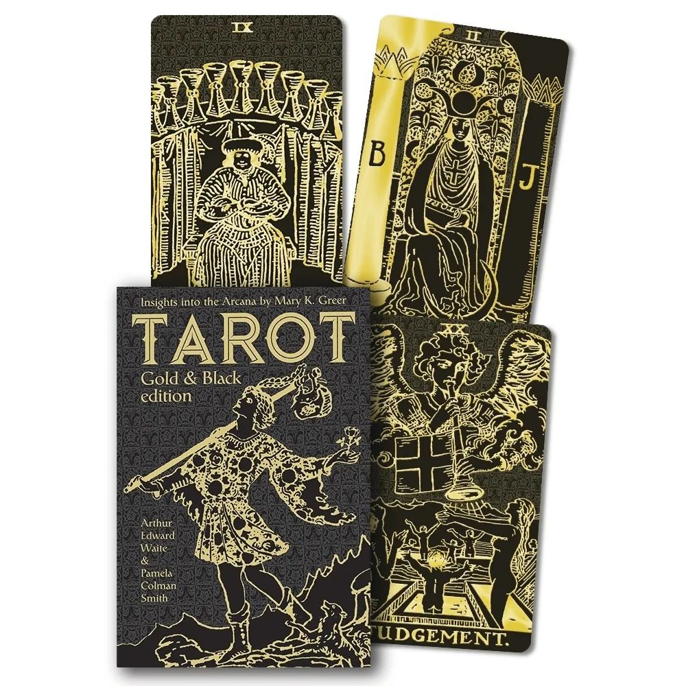 Набор "Таро Золото на Чёрном / Gold & Black edition Tarot"