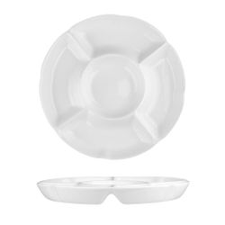 Менажница d 24 см 5 отделений белая фарфор P.L. Proff Cuisine [4]