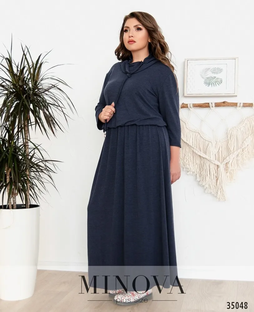 Платье 15-00-синий Minova