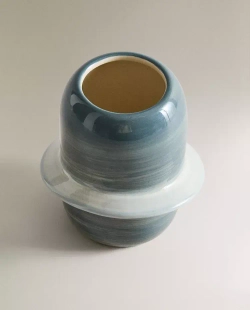 ZARA HOME ДЕТСКАЯ ПОДСТАВКА ДЛЯ ЗУБНЫХ ЩЕТОК "CHILDREN'S PLANET", СЕРЫЙ/СИНИЙ