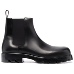 Bottega Veneta Strut Leather Chelsea Boot Black